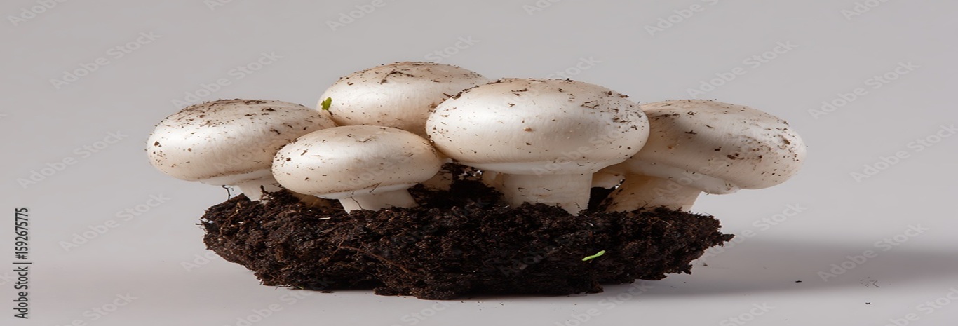 Mushroom Button Banner